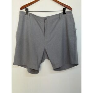 MAELREG Men's Size 38 Gray Performance Golf Shorts Stretch Flat Front